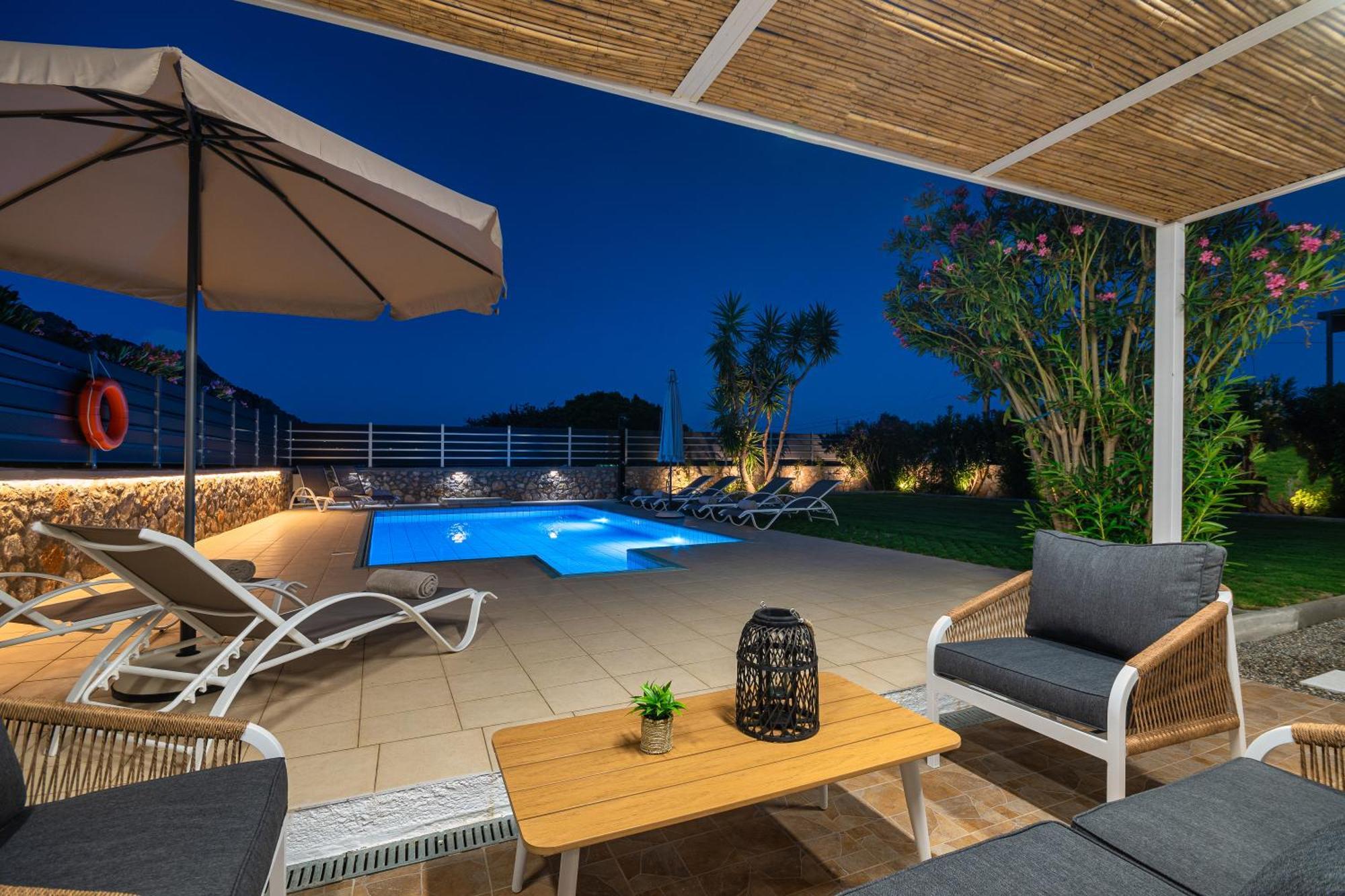 Villa Mariani II - In Lothiarika, Newly Renovated June 2024, Private Pool, Lindos 10 Min, Beach 120M Lardos Exterior photo