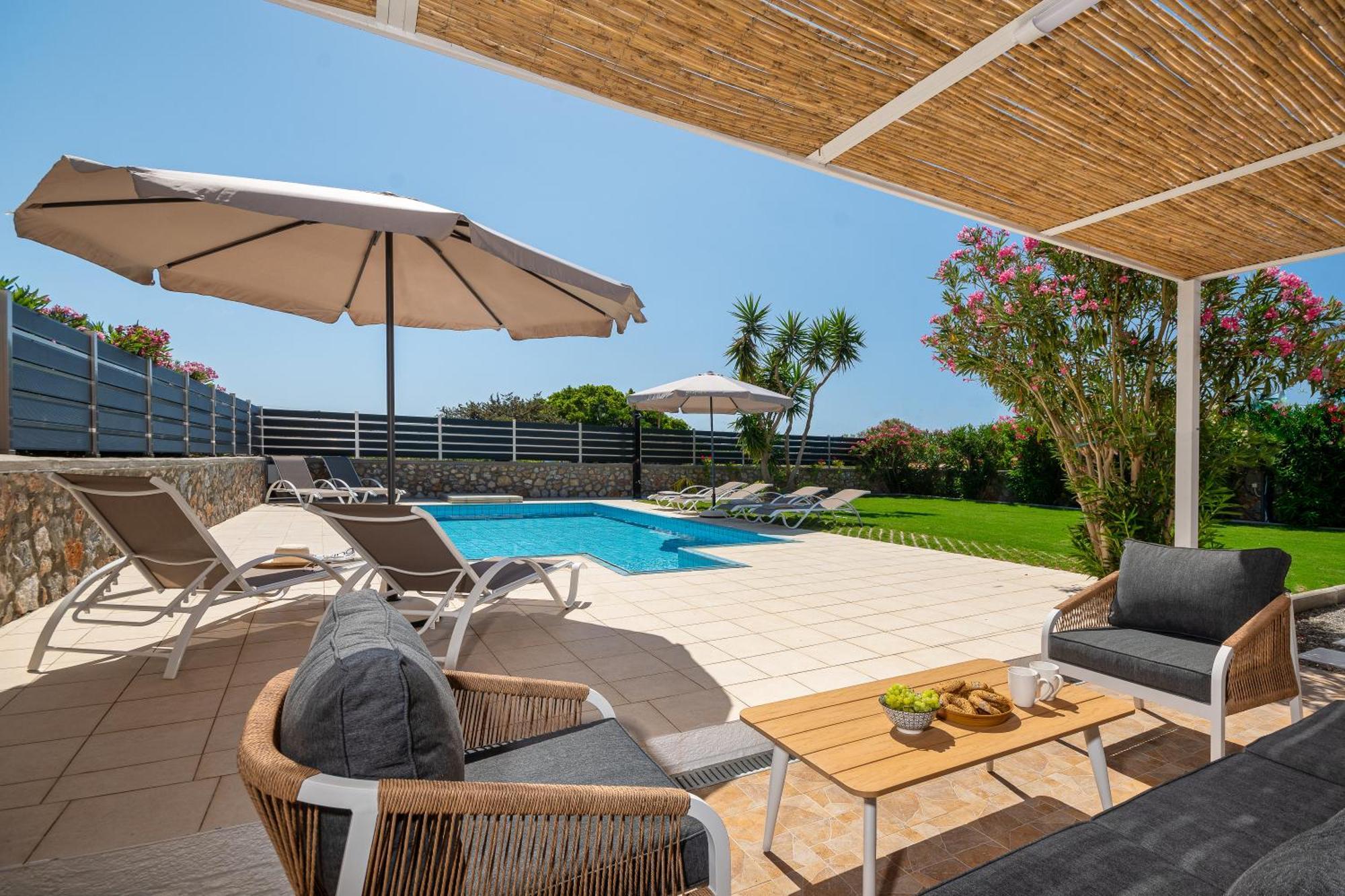 Villa Mariani II - In Lothiarika, Newly Renovated June 2024, Private Pool, Lindos 10 Min, Beach 120M Lardos Exterior photo