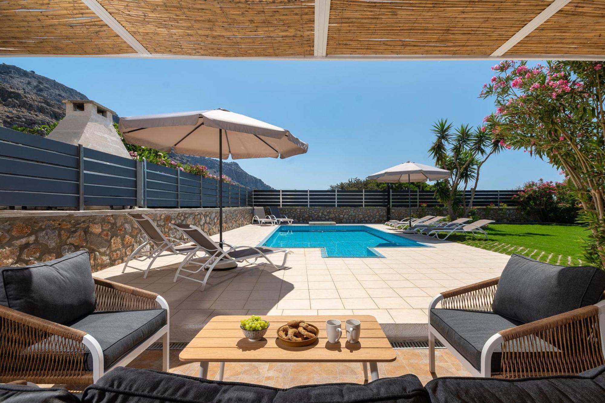 Villa Mariani II - In Lothiarika, Newly Renovated June 2024, Private Pool, Lindos 10 Min, Beach 120M Lardos Exterior photo